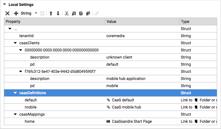 site configuration