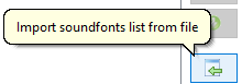 Soundfont list import button