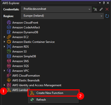 aws create lambda 8