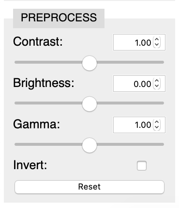 PREPROCESS Section