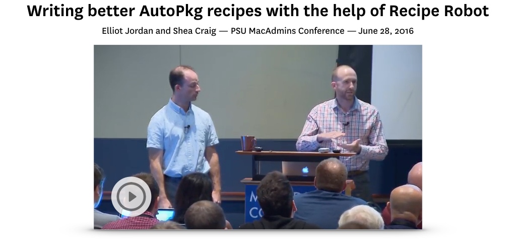 Writing better AutoPkg recipes with the help of Recipe Robot