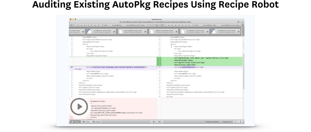 Auditing Existing AutoPkg Recipes Using Recipe Robot