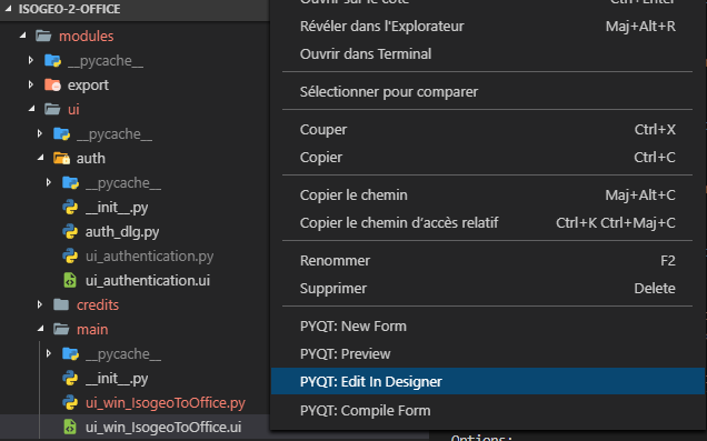 Editer les interfaces dans Qt Designer