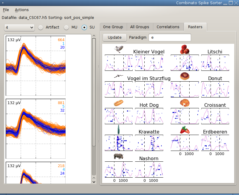 GUI with real data, 1