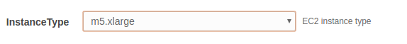 EC2 instance type field