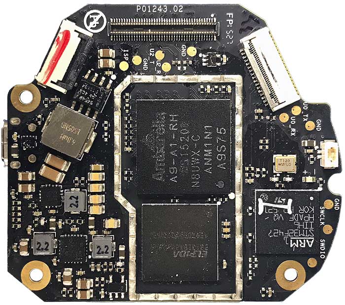 WM610 X5 Camera Hi-Res Encoder Gimbal Control board v2 A top