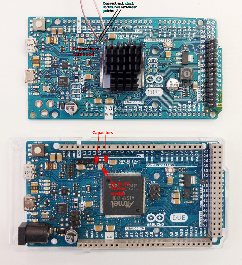 External clock source connection